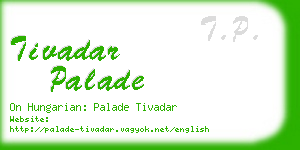 tivadar palade business card